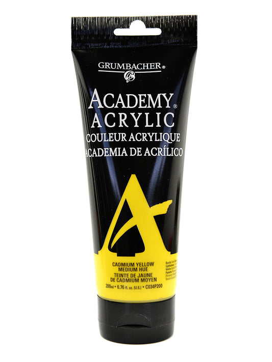 ACADEMY ACRYLIC 75 ML CADMIUM YELLOW MEDIUM