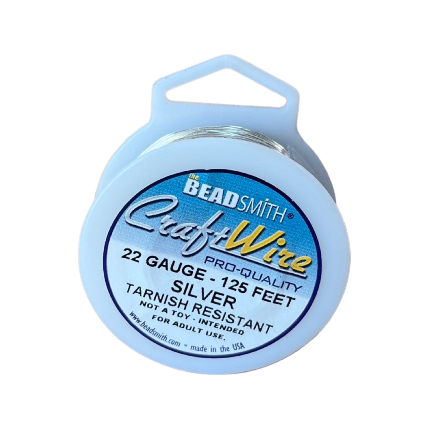 CRAFT WIRE 22 GA SILVER COLOR 125FT NON TARNISH