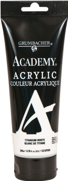 ACADEMY ACRYLIC 75ML TITANIUM WHITE