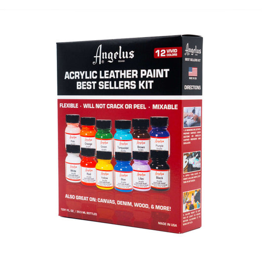 ANGELUS ACRYLIC LEATHER PAINT BEST SELLERS KIT