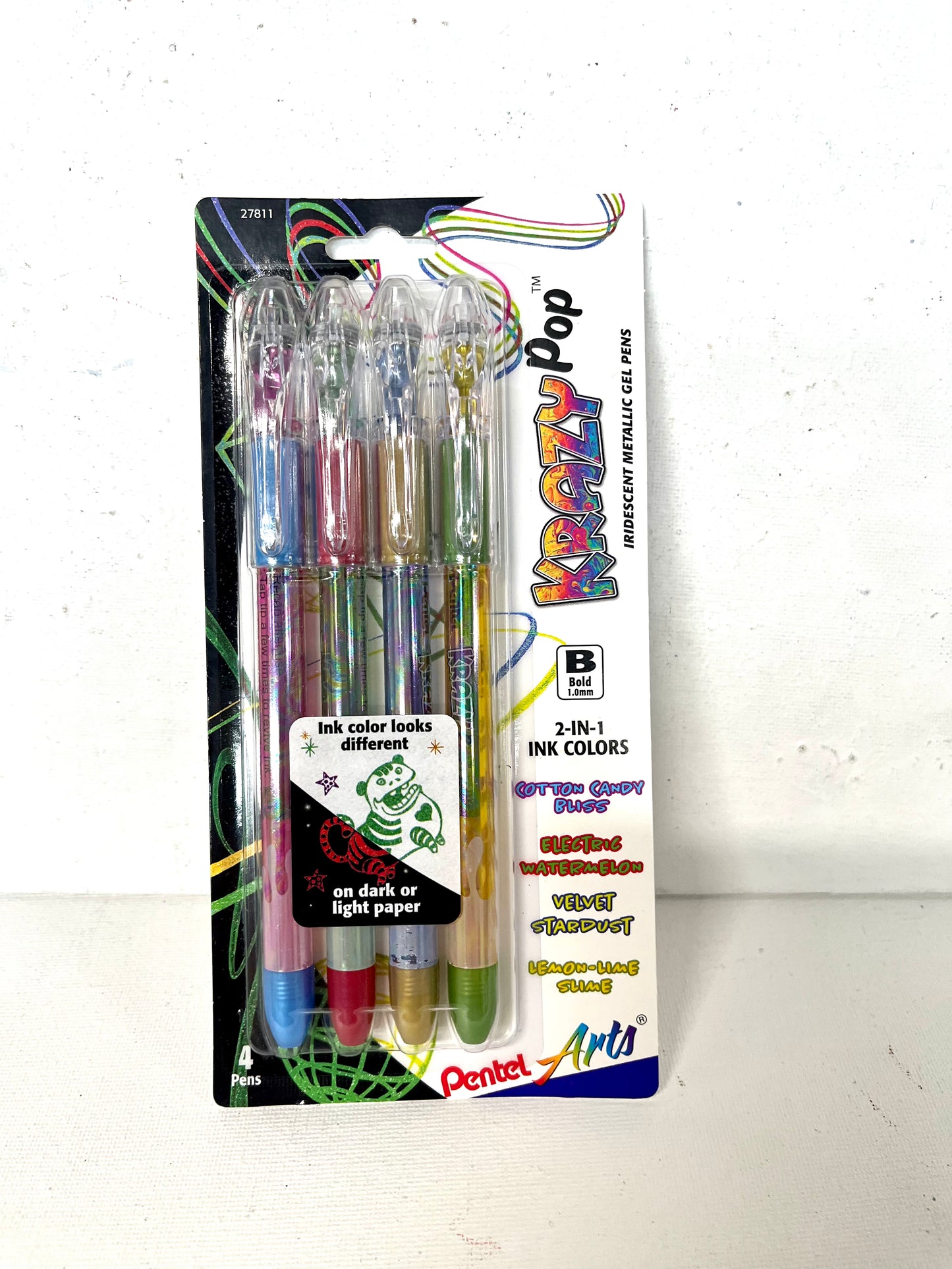 KRAZY POP BOLD METALLIC GEL PENS