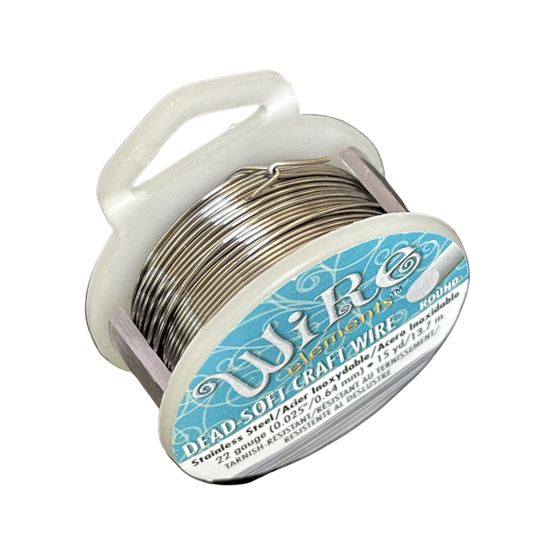 CRAFT WIRE 22GA 15YD STAINLESS STEEL