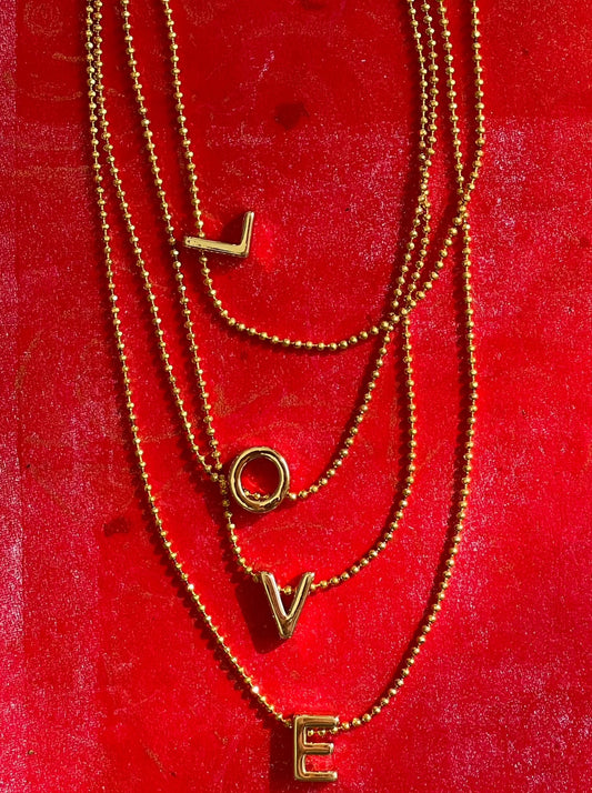 NECKLACE 4 LAYERS LOVE