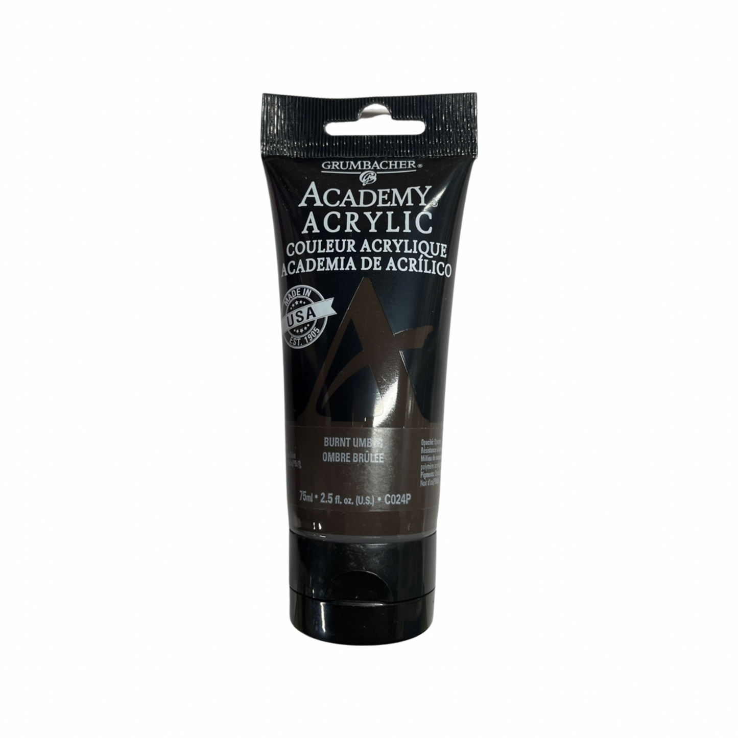 ACADEMY ACRYLIC 75 ML BURNT UMBER