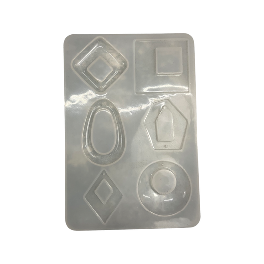 MOLD SILICONE PENDANT 6 FORMS