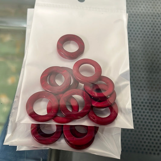 RING LINK COCONUT RED 20MM