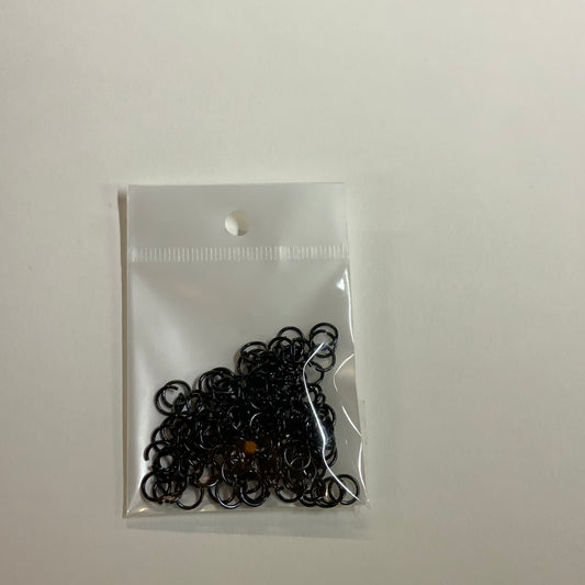 JUMPRING 6MM BLACK ALUMINUM 20GA  3 GM