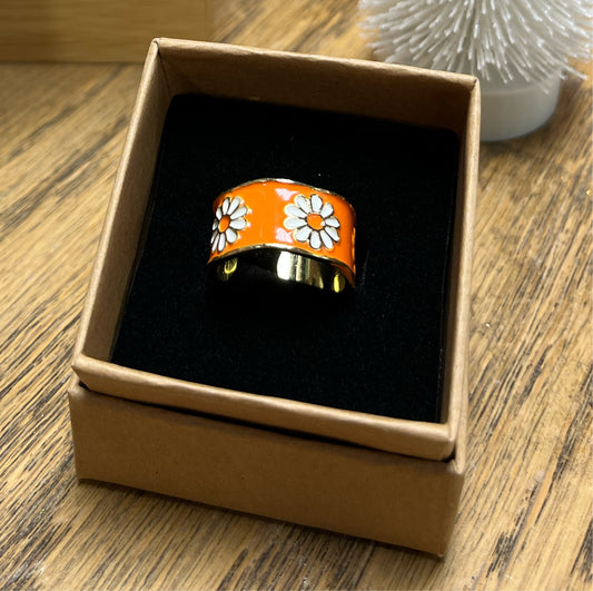 RING GP 18KT FLOWER