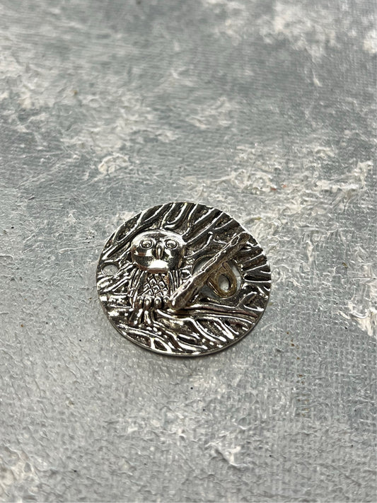 Toggle Owl antique silver 1 pc