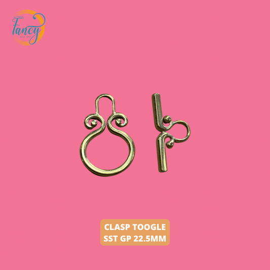 TOGGLE Clasp stainless steel GP 22.5 MM 1 set