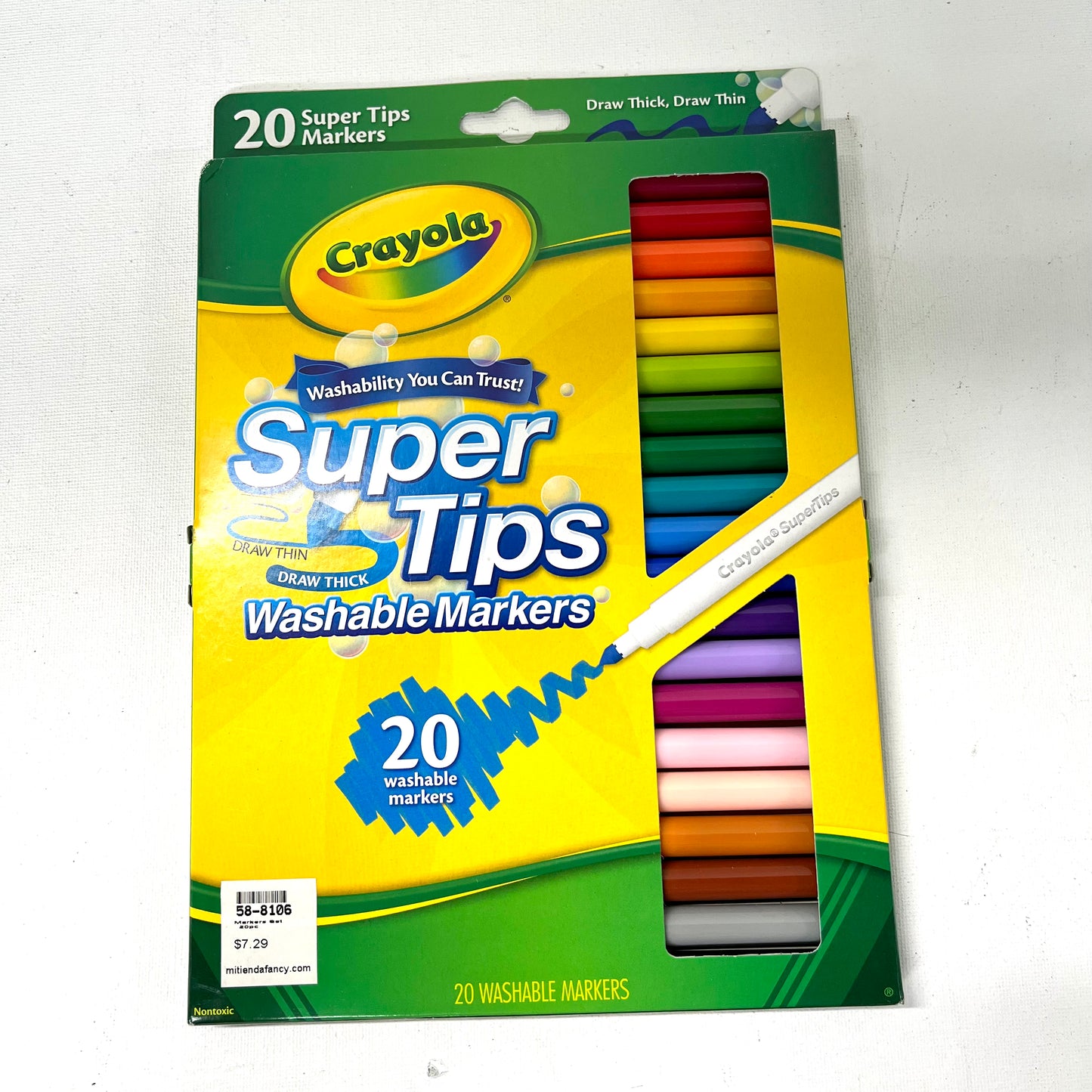 WASHABLE MARKERS SET 20pc