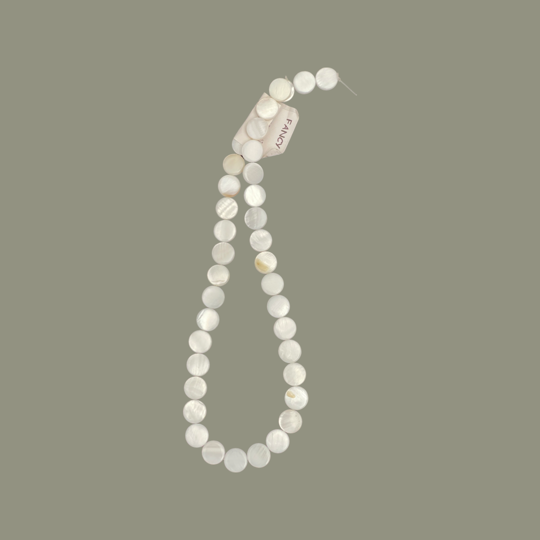 MADREPERLA 10MM ROUND FLAT 1 STRAND