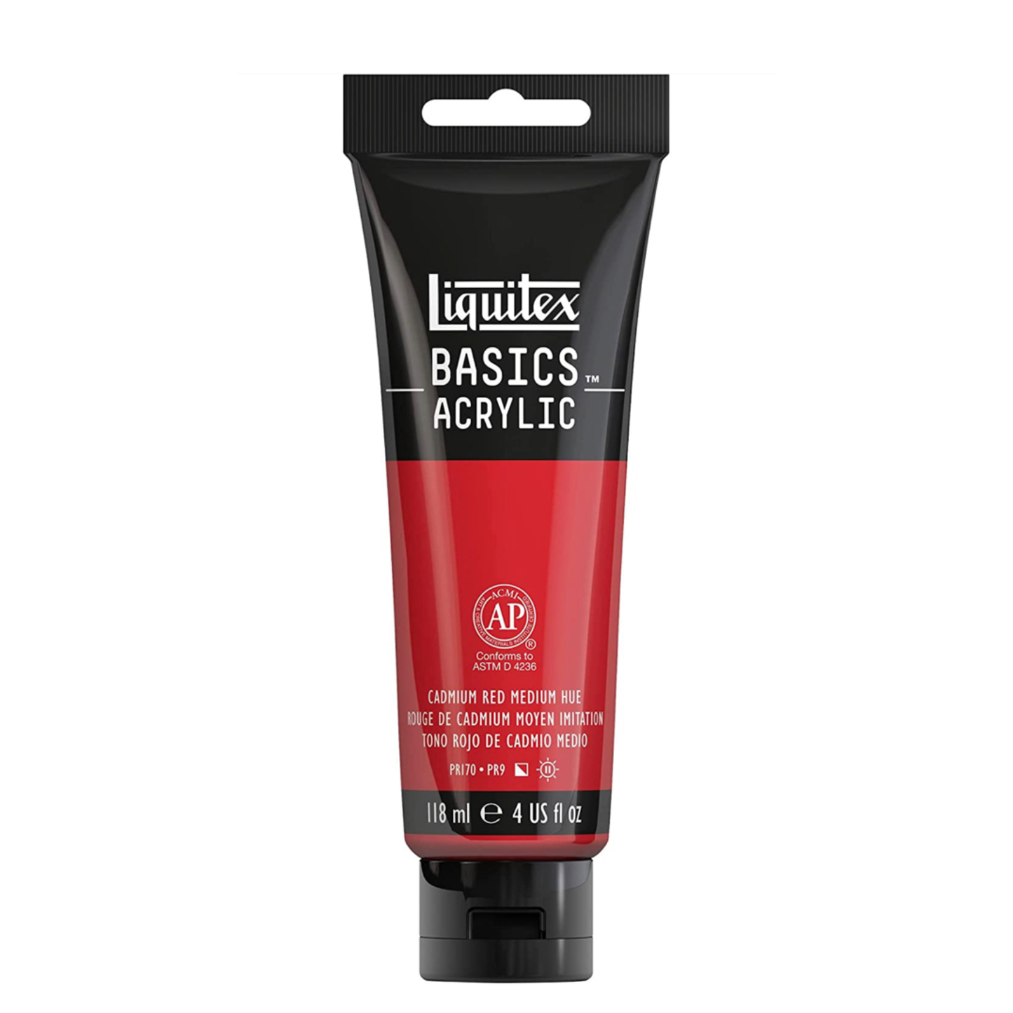 LIQUITEX BASICS ACRYLIC CADMIUM RED MEDIUM 4 OZ