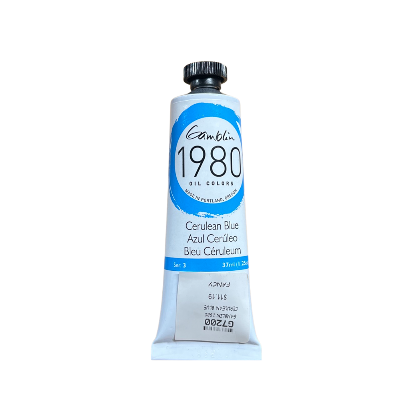 GAMBLIN 1980 OIL 37ML  CERULEAN BLUE