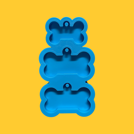 MOLDE SILICONE 3 DOG BONES 1 PC