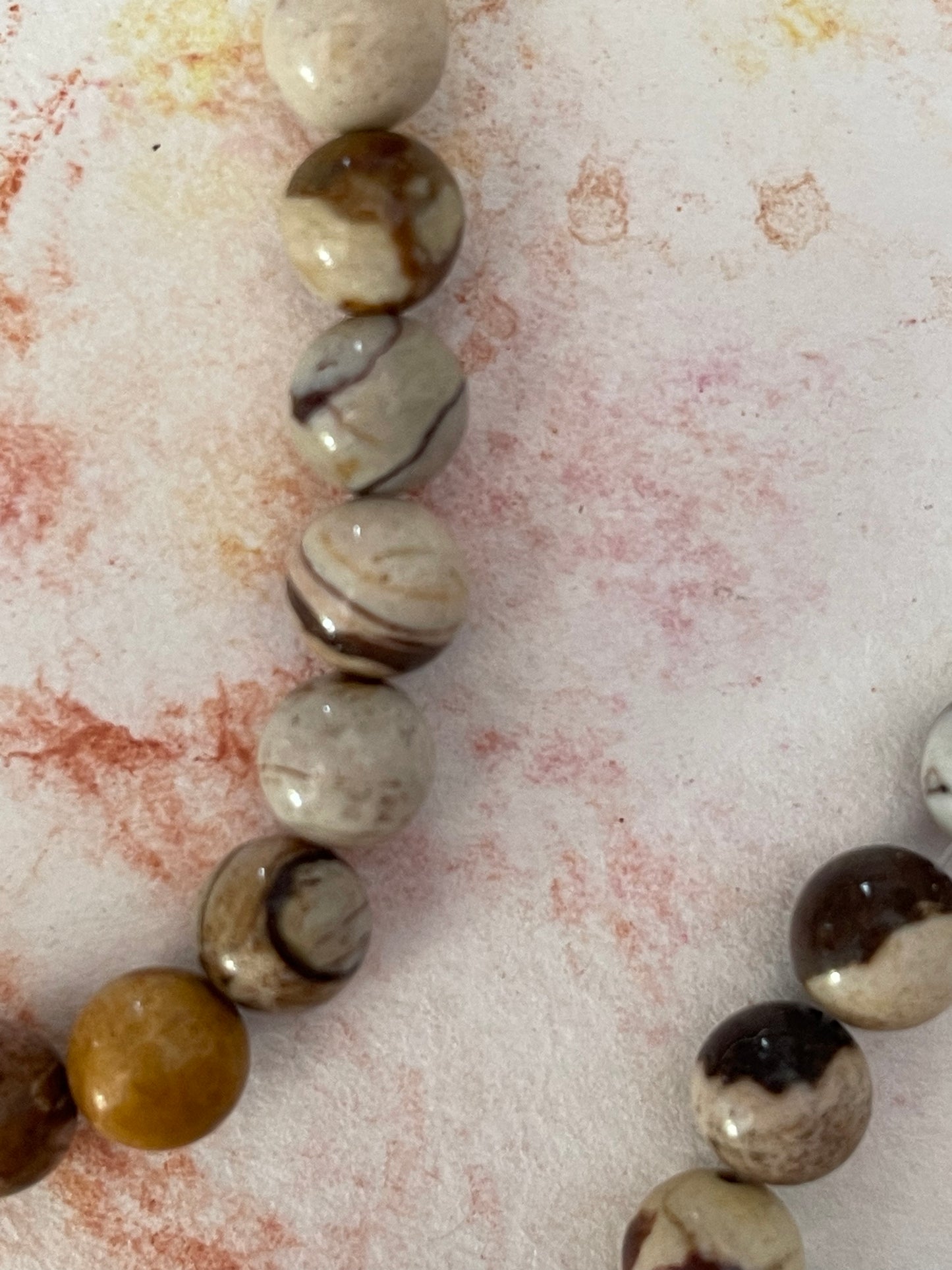 ZEBRA JASPER 8MM ROUND 1 STRAND