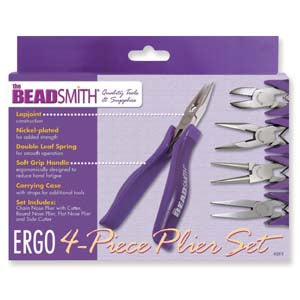 PLIER SET 4 PC PURPLE LAP JOINT