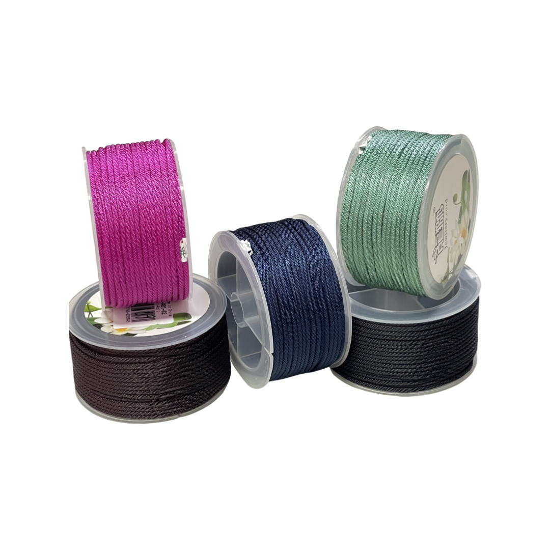 CORD POLYESTER 2MM BRAIDED VARIOS COLORES POR YDA