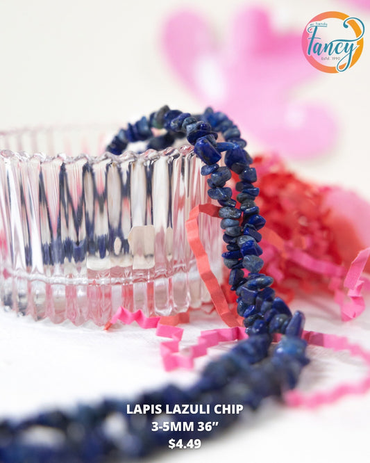 LAPIS LAZULI 3-5mm  1 strand 36 inch